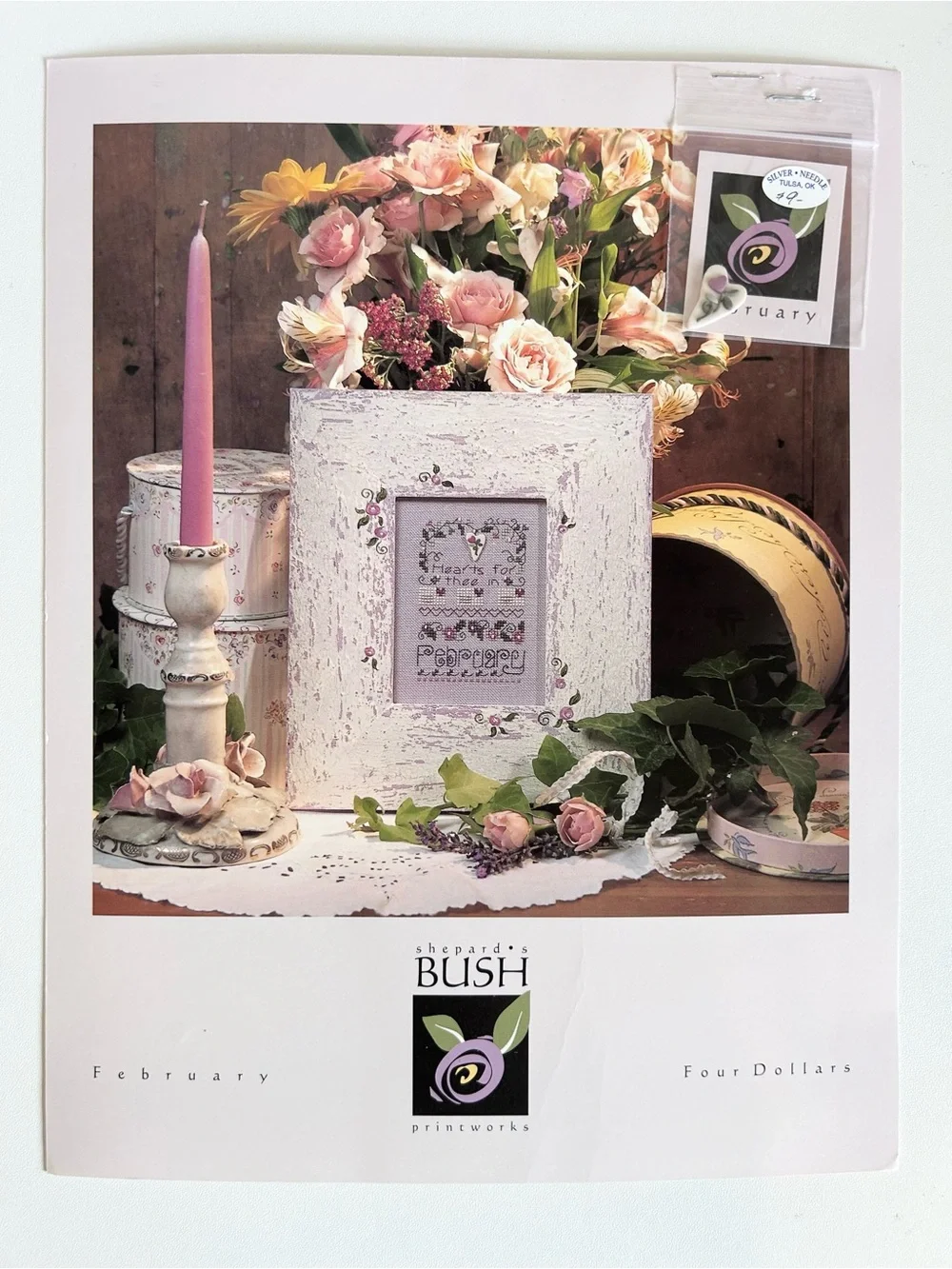 Lot of 2 cross stitch patterns - Shepherd’s Bush January & February